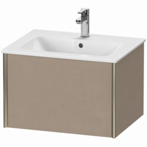 Duravit XViu Waschtisch-Unterschrank XV40250B175 61 x 40 x 48 cm, leinen, 1 Auszug, wandhängend, champagner matt