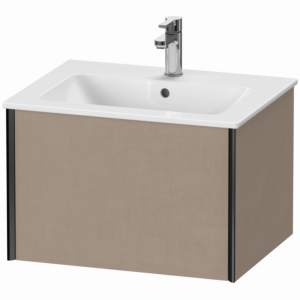 Duravit XViu Waschtisch-Unterschrank XV40250B275 61 x 40 x 48 cm, leinen, 1 Auszug, wandhängend, schwarz matt