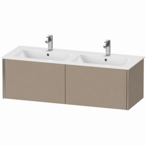 Duravit XViu vanity unit XV40290B175 128x48x40cm, 2 pull-outs, wall-hung, matt champagne, linen