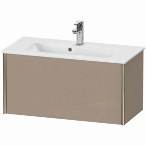 Duravit XViu vanity unit XV40790B175 81 x 40 x 39 cm, linen, 2000 pull-out, wall-hung, matt champagne