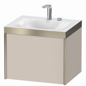 XViu Duravit vasque XV4609EB191P 60x48cm, 2000 , 2 trous pour robinetterie, champagne mat, Cadres P, taupe mat