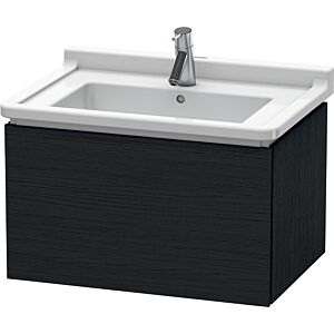 Duravit L-Cube vanity unit LC616401616 67 x 46.9 cm, Eiche schwarz , 2000 pull-out, wall-hung