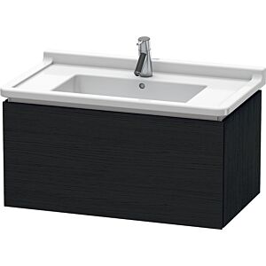 Duravit L-Cube vanity unit LC616501616 82 x 46.9 cm, Eiche schwarz , 2000 pull-out, wall-hung
