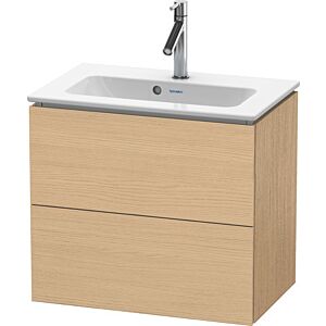 Duravit L-Cube Waschtisch-Unterschrank LC625603030 62 x 39,1 cm, Eiche natur, 2 Schubkästen, wandhängend