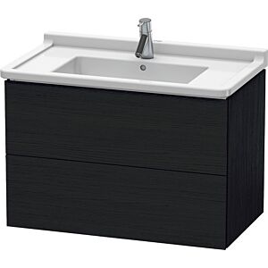 Duravit L-Cube vanity unit LC626501616 82 x 46.9 cm, Eiche schwarz , 2 drawers, wall-hung