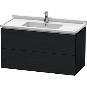 Duravit L-Cube vanity unit LC626601616 102 x 46.9 cm, Eiche schwarz , 2 drawers, wall-hung