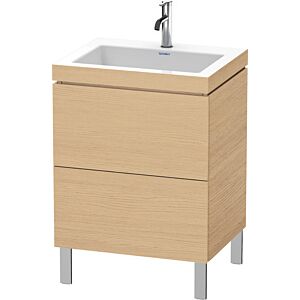 Duravit L-Cube meuble LC6936O3030 60 x48 cm, trou de coulée de match3, match0, 2 2000 - Eiche natur sur Eiche natur