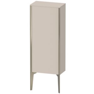 XViu Duravit 40x24x89cm de XV1305LB191 haute armoire, champagne mat, porte à gauche, mat couleur taupe