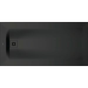 Duarvit Sustano rectangular shower 720284650000000 160 x 80 x 3 cm, dark gray matt