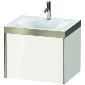 Duravit XViu vasque XV4609OB122P 60x48cm, coulissant 2000 2000 , champagne mat, Cadres P, blanc brillant