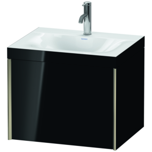 XViu Duravit vasque XV4609OB140C 60x48cm, coulissant 2000 2000 , champagne mat, Cadres C, noir brillant