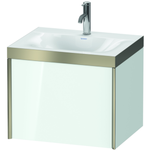 Duravit XViu vasque XV4609OB185P 60x48cm, coulissant 2000 2000 , champagne mat, Cadres P, blanc brillant