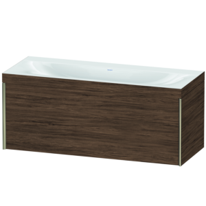 Duravit XViu vanity unit XV4612NB121C 120x48cm, 2000 pull-out, without tap hole, matt champagne, Rahmen C, dark walnut