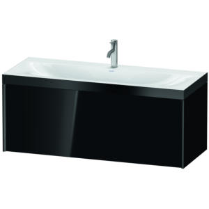XViu Duravit vasque XV4612OB240P 120x48cm, coulissant 2000 2000 , noir mat, Cadres P, noir brillant