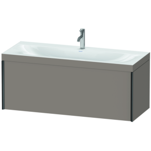 Duravit XViu Meuble XV4612OB243C 120x48cm, 2000 gigogne, 2000 trou de coulée, noir mat, Cadres C, le basalte mat