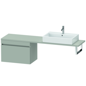 Duravit DuraStyle vasque DS534300707 70 x 47,8 cm, gris béton mat, pour console, coulissant 2000