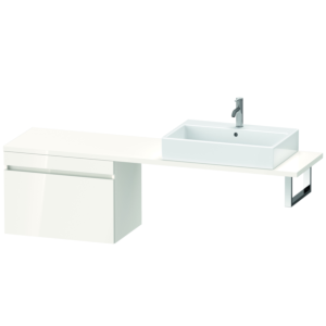 Duravit DuraStyle Waschtisch-Unterschrank DS534302222 70 x 47,8 cm, weiß hochglanz, für Konsole, 1 Auszug