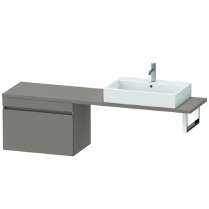 Duravit DuraStyle vasque DS534304343 70 x 47,8 cm, basalte mat, pour console, coulissant 2000