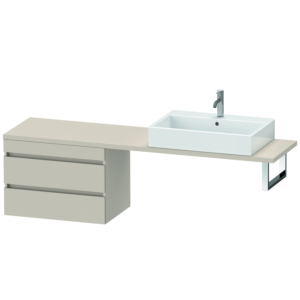Duravit DuraStyle Waschtisch-Unterschrank DS534809191 70 x 47,8 cm, taupe, für Konsole, 2 Schubkästen