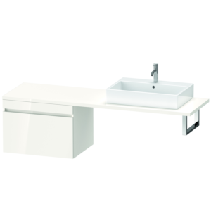 Duravit DuraStyle Waschtisch-Unterschrank DS535402222 70 x 54,8 cm, weiß hochglanz, für Konsole, 1 Auszug