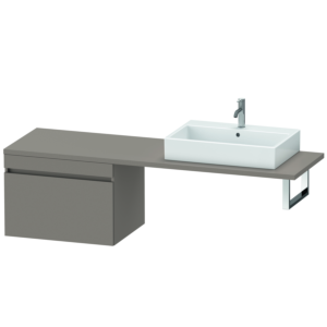 Duravit DuraStyle vanity unit DS535404343 70 x 54.8 cm, basalt matt, for console, 2000 pull-out