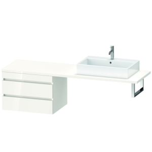 Duravit DuraStyle vasque DS535902222 70 x 54,8 cm, blanc brillant, pour console, 2 tiroirs