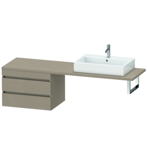 Duravit DuraStyle vasque DS535907575 70 x 54,8 cm, lin, pour console, 2 tiroirs