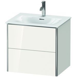 Duravit XSquare Duravit XS432202222 61x56x47.8cm, blanc brillant, 2 tiroirs