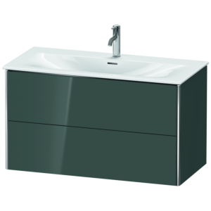 Duravit XSquare Waschtisch-Unterschrank XS432503838 101x56x47,8cm, Dolomiti Grey hochglanz, 2 Schubkästen