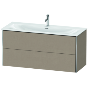 Duravit XSquare Waschtisch-Unterschrank XS432607575 121x56x47,8cm, Leinen, 2 Schubkästen