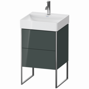 Duravit XSquare Waschtisch-Unterschrank XS443903838 48,4x73,1x46cm, 2 Auszüge, Dolomiti Grey hochglanz