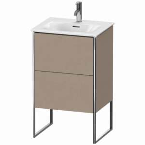 Duravit XSquare Waschtisch-Unterschrank XS452107575 51x84x41,8cm, 2 Auszüge, Leinen