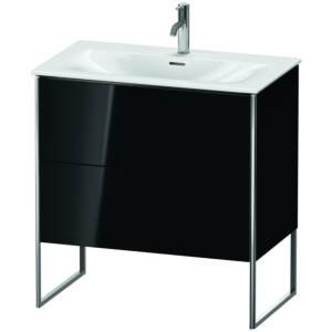 Duravit XSquare Duravit XS452404040 81x84x47.8cm, noir brillant, 2 coulissants