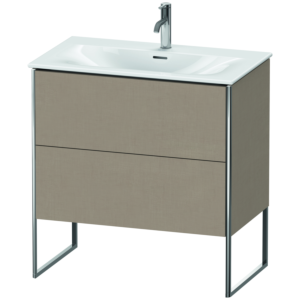Duravit XSquare Waschtisch-Unterschrank XS452407575 81x84x47,8cm, Leinen, 2 Auszüge