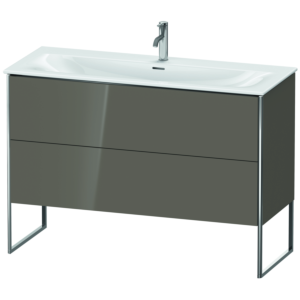 Duravit XSquare Duravit XS452608989 121x84x47.8cm, gris flanelle brillant, 2 coulissants
