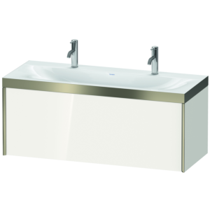 Duravit XViu vasque XV4613OB122P 120x48cm, 2000 , champagne mat, Cadres P, blanc haute brillance
