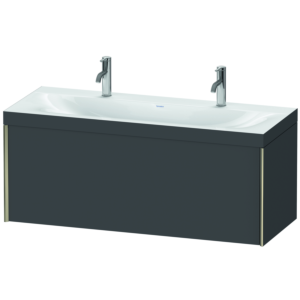 Duravit XViu Waschtisch-Unterschrank XV4613OB149C 120x48cm, 1 Auszug, champagner matt, Rahmen C, graphit matt