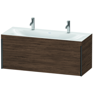 XViu Duravit vasque XV4613OB221C 120x48cm, 2000 , noir mat, Cadres C, noyer foncé