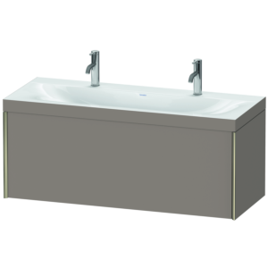 Duravit XViu Waschtisch-Unterschrank XV4613OB143C 120x48cm, 1 Auszug, champagner matt, Rahmen C, basalt matt