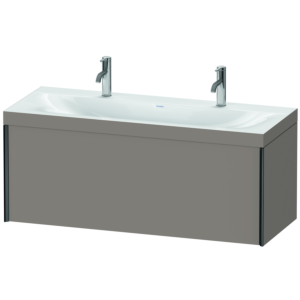 Duravit XViu vanity unit XV4613OB243C 120x48cm, 2000 pull-out, black matt, Rahmen C, basalt matt