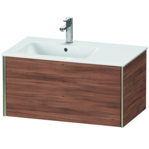 Duravit XViu Waschtisch-Unterschrank XV40260B179 81 x 40 x 48 cm, nussbaum natur, 1 Auszug, wandhängend, champagner matt