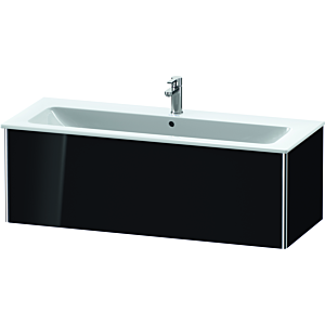Duravit XSquare Waschtisch-Unterschrank XS407404040 121x40x47,8cm, 1 Auszug, schwarz hochglanz