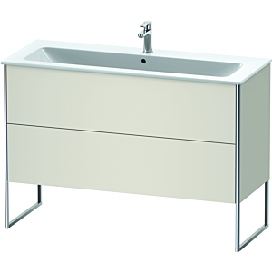 Duravit XSquare Duravit XS444803939 121x59,2x47,8cm, 2 tiroirs, blanc nordique satiné