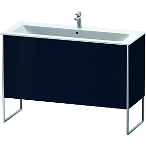 Duravit XSquare Waschtisch-Unterschrank XS444809898 121x59,2x47,8cm, 2 Auszüge, Nachtblau seidenmatt
