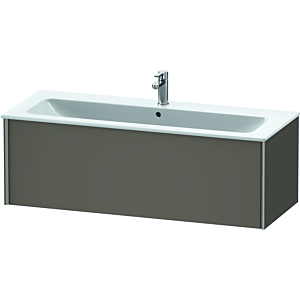 Duravit XViu vanity unit XV40280B190 121 x 40 x 48 cm, flannel gray silk matt, 2000 pull-out, wall-hung, champagne matt