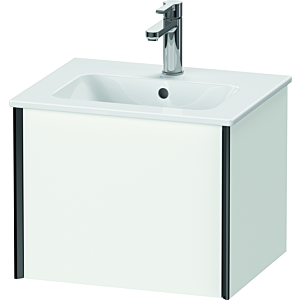 Duravit XViu Waschtisch-Unterschrank XV42150B218 51x42x40cm, 1 Auszug, wandhängend, schwarz matt, weiß matt