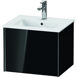 Duravit XViu Waschtisch-Unterschrank XV42150B240 51x42x40cm, 1 Auszug, wandhängend, schwarz matt, schwarz hochglanz
