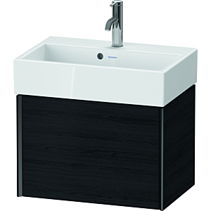 Duravit XViu Waschtisch-Unterschrank XV42160B216 58,4x38,4x39,7cm, 1 Auszug, schwarz matt, Eiche schwarz