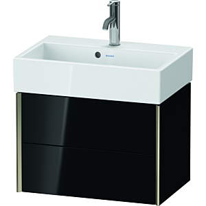 Duravit XViu vanity unit XV43160B140 58.4x38.4x39.7cm, 2 drawers, matt champagne, high-gloss black
