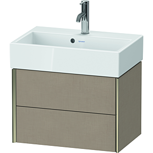 XViu Duravit vasque XV43160B175 58,4x38,4x39,7cm, 2 tiroirs, champagne mat, lin